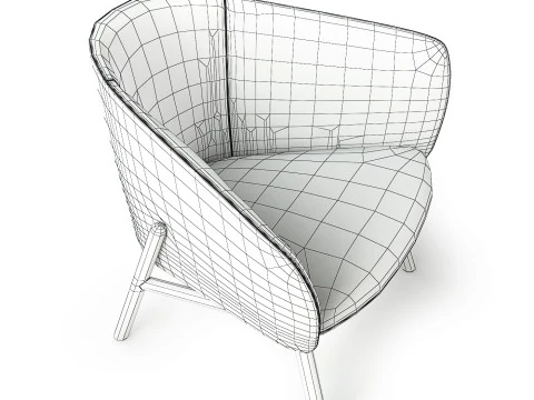 Kristalia Tuile armchair 3D Model