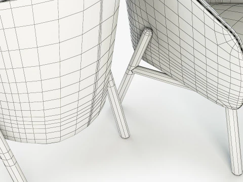 Kristalia Tuile armchair 3D Model