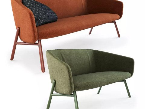 Sofa Kristalia Tuile Model 3D