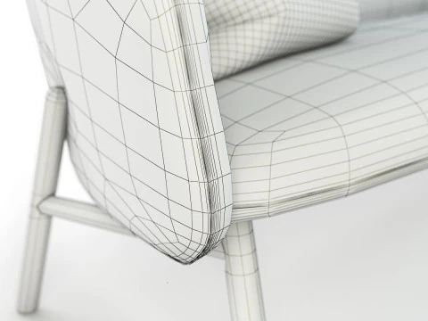 Kristalia Tuile sofa 3D Model