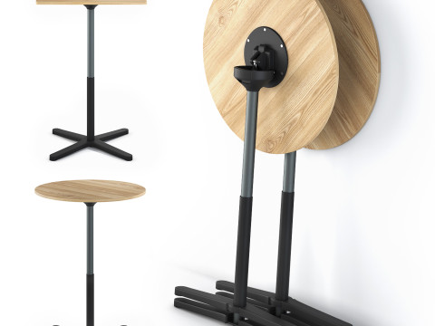 Super Fold Table High 3D Model