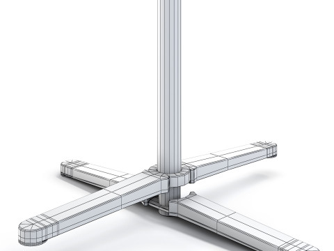 Super Fold Table High 3D Model