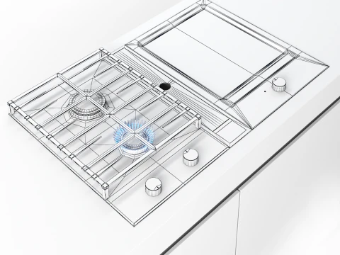 Bora classic kitchen appliance 3D Model