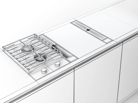 Bora classic kitchen appliance 3D Model