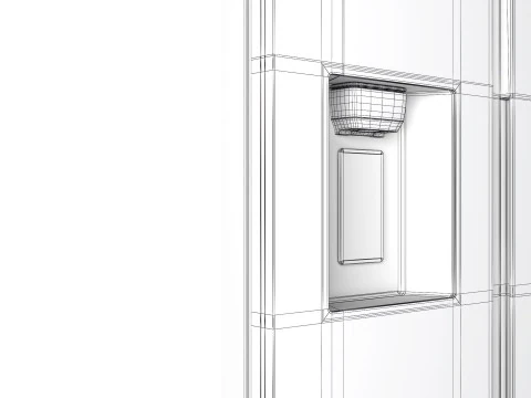 Refrigerator Family Hub 3D Model