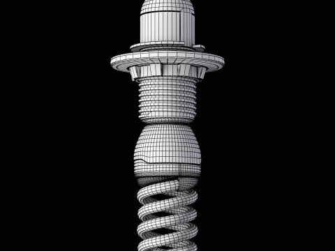 蛍光灯 E27 3Dモデル