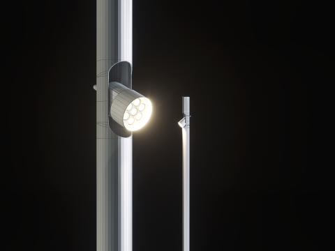 Floor lamp adjustable 3D Model