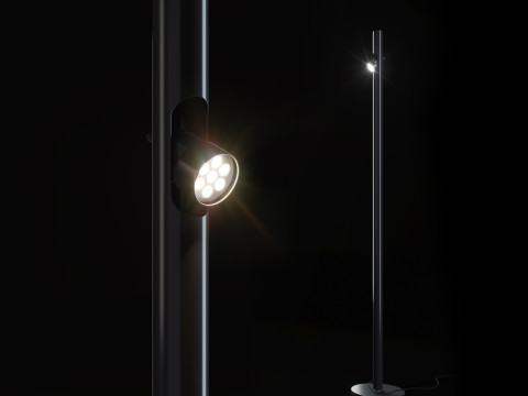 Lampu lantai dapat disesuaikan Model 3D