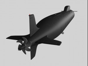 submarine Model 3D