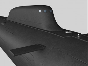 submarine Model 3D