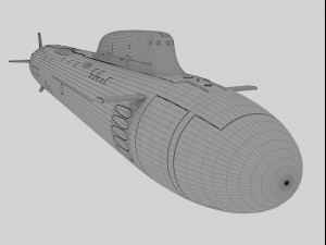 submarine Model 3D