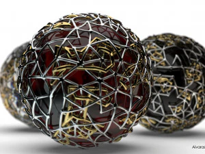 dual mesh sphere 3D Model