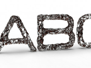 dual mesh fonts 3D प्रिंट मॉडल
