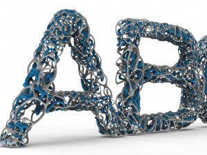 dual mesh fonts 3D प्रिंट मॉडल