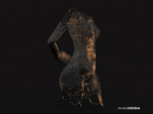 traced 3D प्रिंट मॉडल