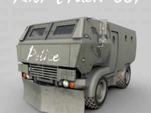 riot truck-001 3D Modell