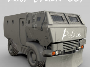 riot truck-001 3D Modell
