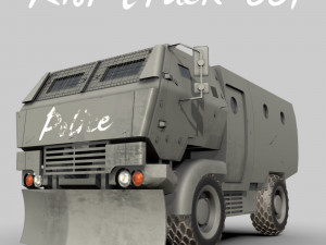 riot truck-001 3D Modell