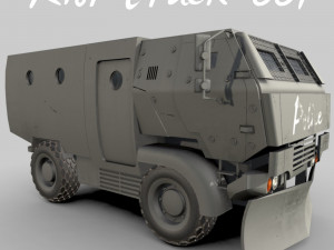 riot truck-001 3D Modell