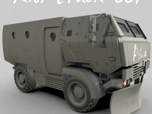 riot truck-001 3D Model