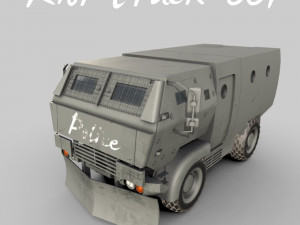 riot truck-001 3D Modell