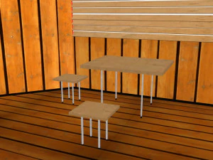 cosy chalet low poly low-poly 3D Model