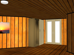 cosy chalet low poly low-poly 3D-Modell