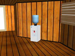 cosy chalet low poly low-poly 3D-Modell
