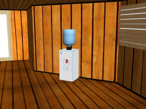 cosy chalet low poly low-poly 3D Model