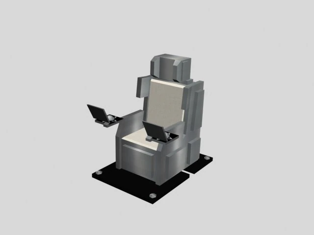 throne 3D Model .c4d .max .obj .3ds .fbx .stl .blend 
