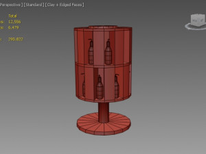 wine carousel 3D 模型