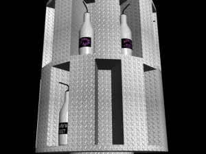 wine carousel 3D Model