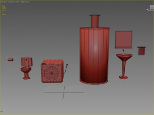 bathroom accessories 3D Model