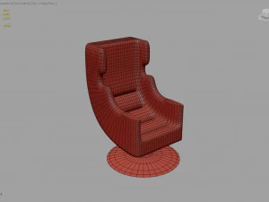 안락의자 3D 모델