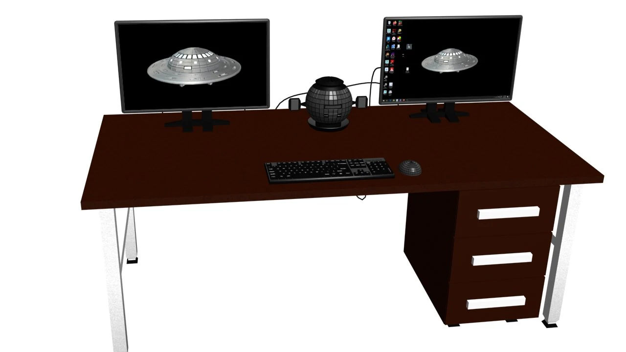 computer 3D Model .c4d .max .obj .3ds .fbx .stl .blend 