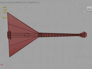 russian balalayka Modello 3D