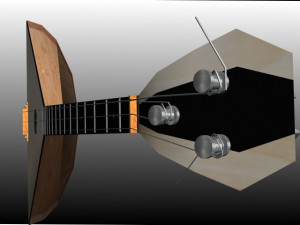 russian balalayka Modello 3D