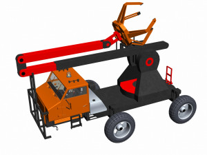 Toon crane 3D Model