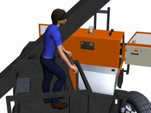 Toon crane 3D 模型