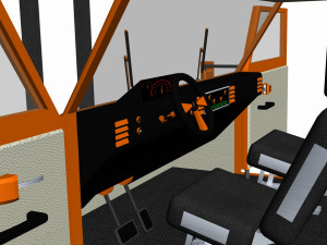 Toon crane 3D 模型