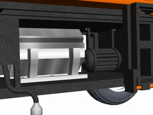 Toon crane 3D 模型