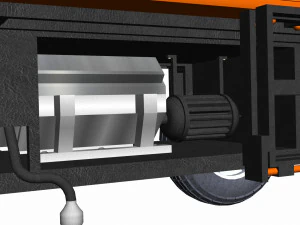 Мультяшный кран 3D Модель