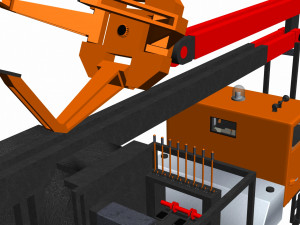 Toon crane 3D 模型