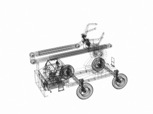 Toon crane 3D 模型