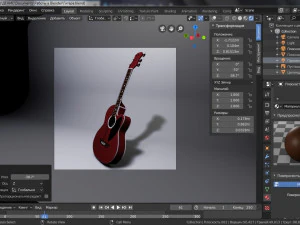 classical guitar 3D Model