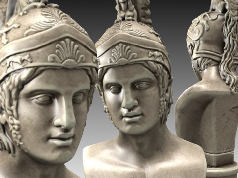 Ares God Bust 3Dモデル