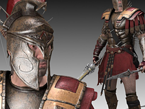 Spartan Warrior Model 3D