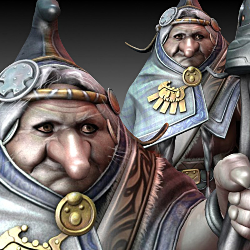 Forest Dwarf 3D 模型 .c4d .max .obj .3ds .fbx .stl .blend 