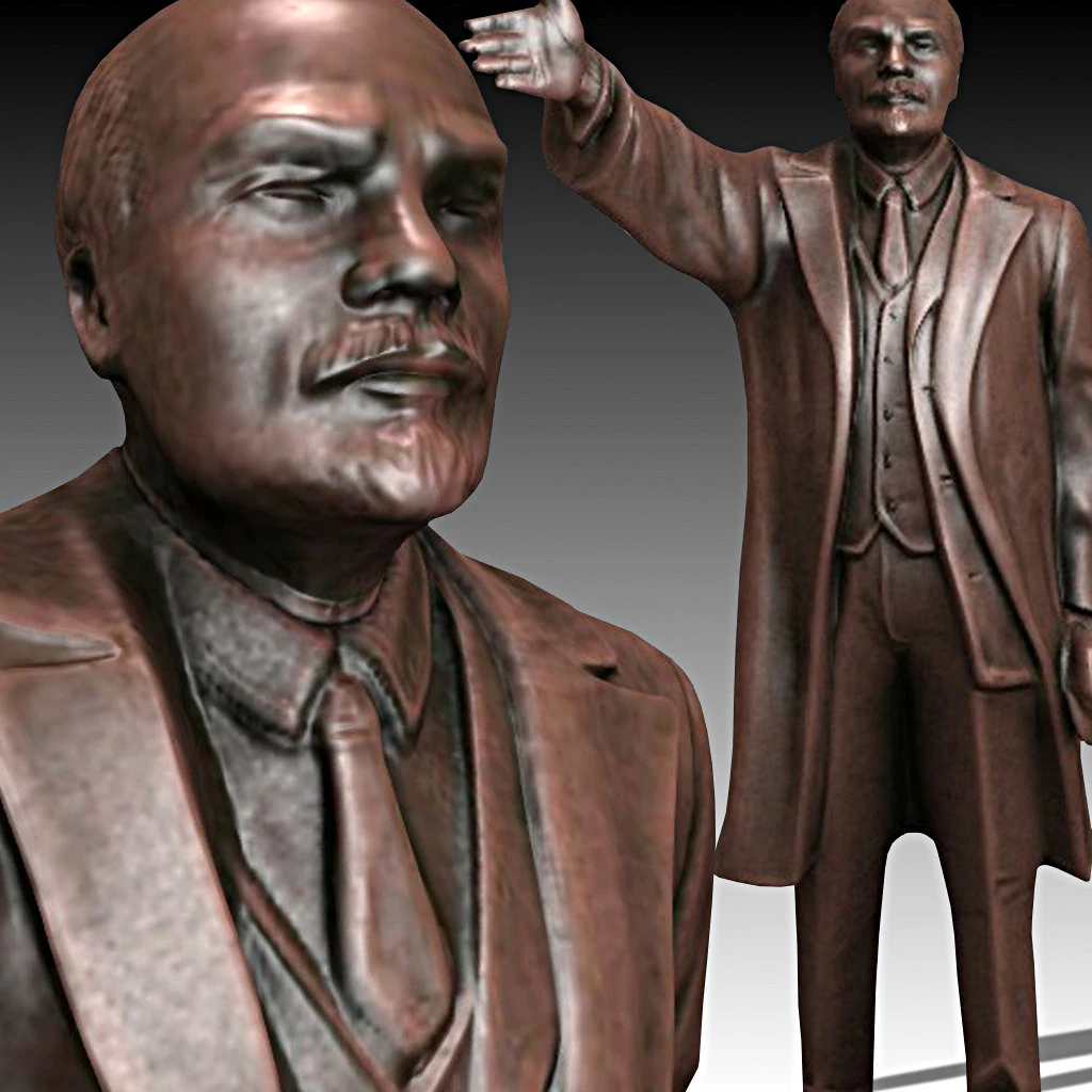Vladimir Lenin 3D Model .c4d .max .obj .3ds .fbx .stl .blend 