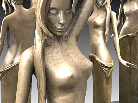 Female Art Sculpture 3D 模型